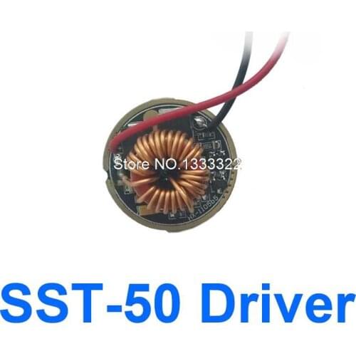 1 Piece SST-50 Driver board 26mm 7-13V 5A 5-Mode PCB Circuit Board MKR SST50 torch flashlight driver