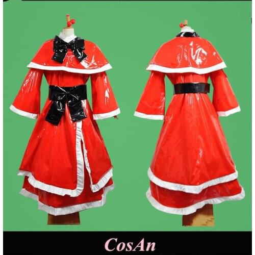 Game Touhou Project Shinki Cosplay Costume The High Quality Red Patent Leather Uniform Dress Role Play Clothing Custom-Make