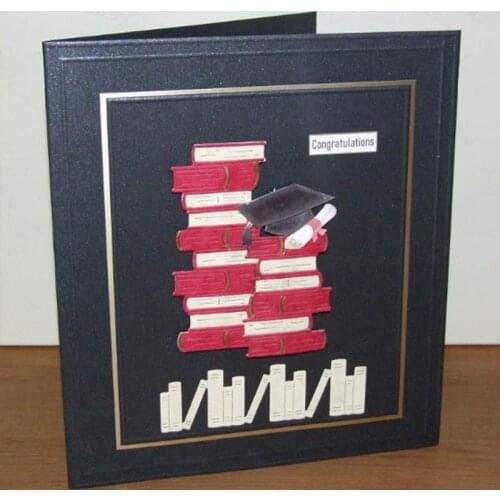 Many Books Metal Cutting Dies Silver Stencil For Scrapbooking Abulm Photo Paper Card Craft Decoration