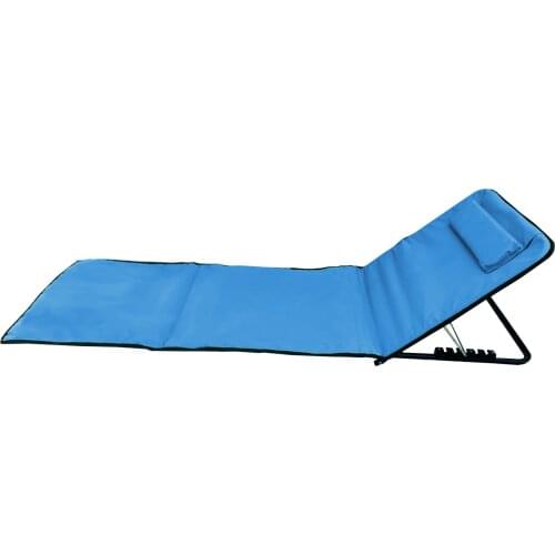 Pincho portable folding beach mat with adjustable backrest and headrest 170x48x50cm storage pocket