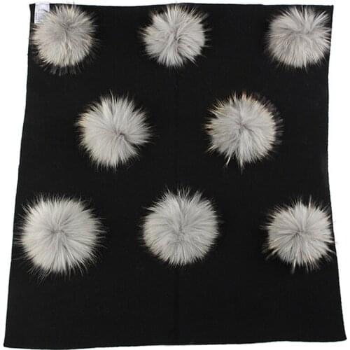 Newborn Warm Wool Swaddling Blanket Kids Baby Travel Sleeping Blanket with Real Fur Pompom Solid Color Bedding Swaddles Wrap