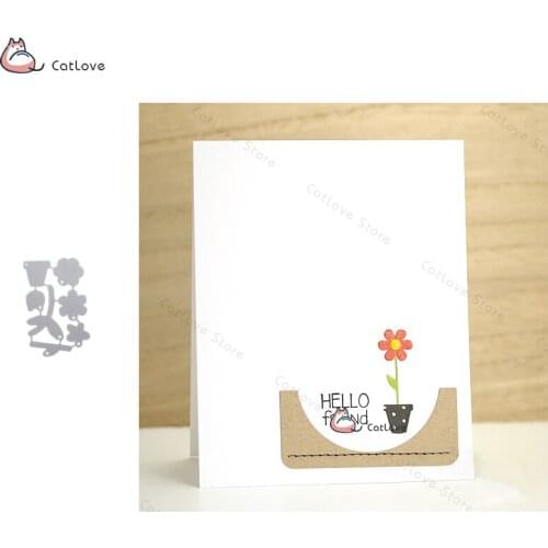 Potted Plant Flower Metal Cutting Dies Stencils For DIY Scrapbooking Paper Card Decorative Craft Embossing Die Cuts New 2019