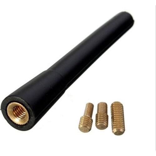 10 Cm Universal Car Radio Flexible Anti Noise Aerial Antenna Rod Thread Professional Car Rubber M5 M6 M4 Thread Adapter
