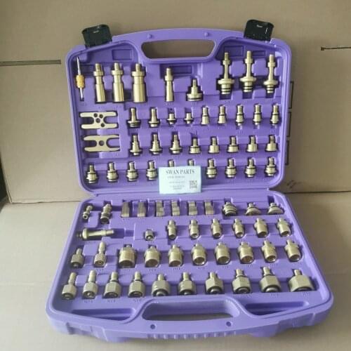 Car air condition universal Leak test adapter leak detection repair kit leak detector for europe america asia car fit