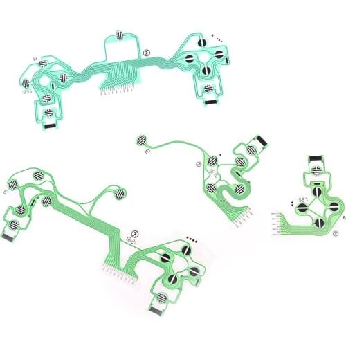 For PS4 Dualshock 4 Pro Slim Controller Conductive Film Keypad flex Cable PCB Replacement Buttons Ribbon Circuit Board