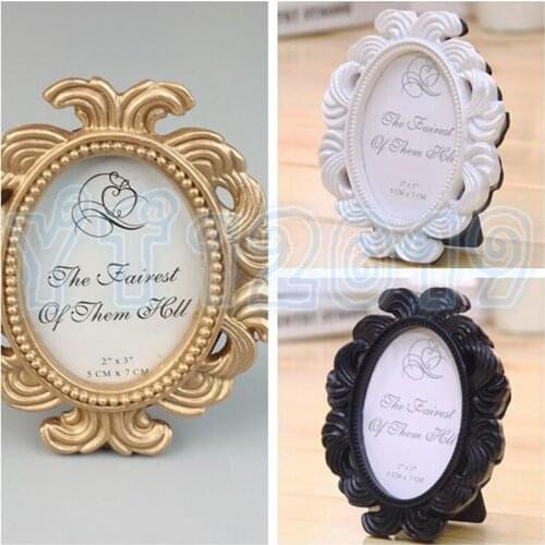 300pcs/Lot+Victorian Style White&Black Baroque Picture/Photo Frame Place Card Holder Wedding&Bridal Shower Favors+FREE SHIPPING