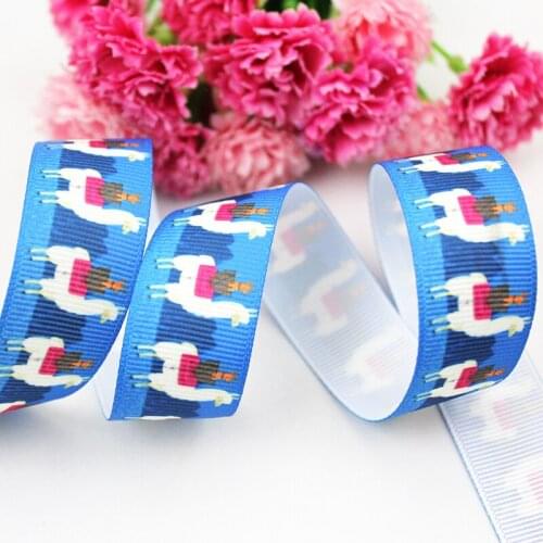 9mm/16mm/22mm/25mm/38mm/75mm cute Camel and dog print grosgrain ribbon 10/25/50yards DIY gift wrap sewing wedding decor ribbon