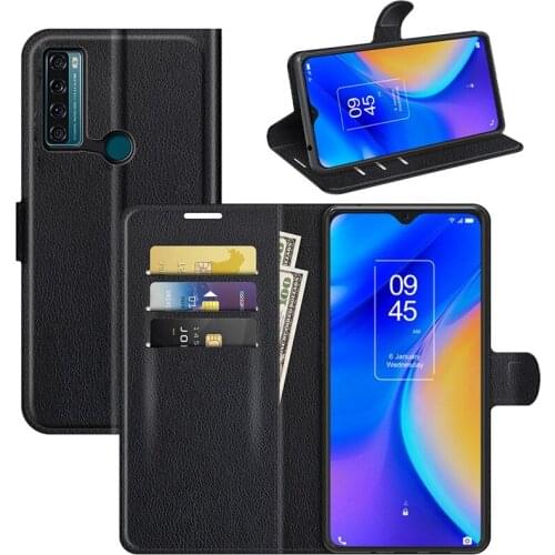For TCL 20 SE Case Cover Wallet Leather Flip Leather Phone Case For TCL 20 SE High Quality Stand Cover For TCL 20 SE