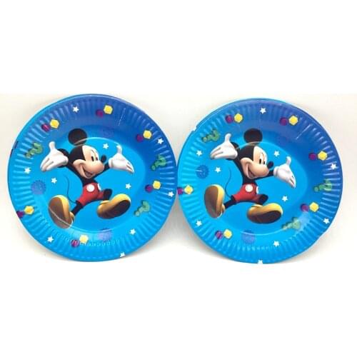 Disney 10Pcs/Lot Mickey Board Kids Birthday Party Supplies Mickey Paper Birthday Party Supplies Mickey Cardboard party supplies