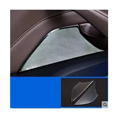For BMW 5 Series 6GT G32 G30 17-19 2* Steel Front Door Stereo Speaker Cover Trim