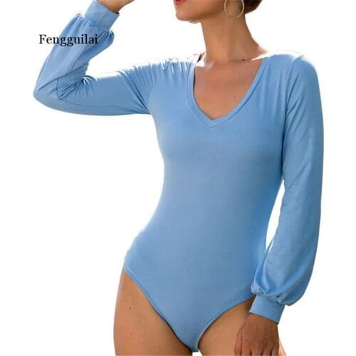 Fengguilai Women's Long Sleeve Bodysuits