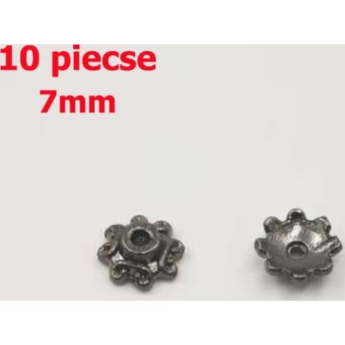 Black alloy parts making tasbih Metal fittings tassels cap Tasbih accessories muslim misbaha Black beads