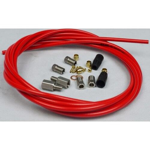 HYDRAULIC DISC BRAKE HOSE KIT SUIT FOR MAGURA MARTA LOUISE RED 3 METERS