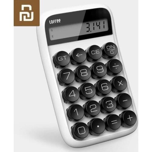 3 Colors Lofee Calculator Vintage Decompressed Detachable Keycap Intelligent Shutdown Student Office Calculation Tool