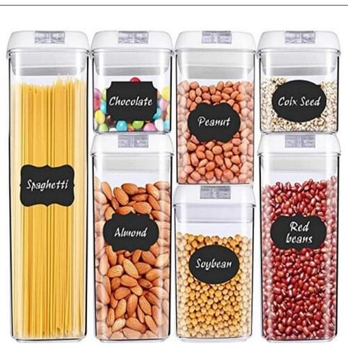 Kitchen Food Storage Container Box Plastic Candy Box Fruit Basket Grain Transparent Sealed Cans Multi-Capacity Kitchen Supplies