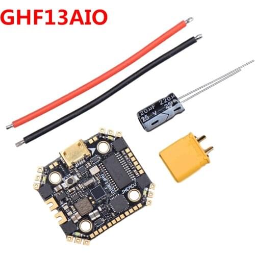 16x16mm JHEMCU GHF13AIO 2-4S MPU6000 F4 OSD Flight Controller Built-in 13A 4in1 ESC for RC FPV Racing Toothpick Micro Drones