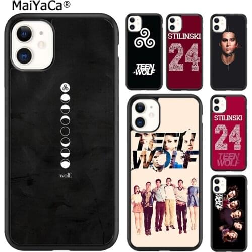 MaiYaCa Cool teen wolf Printed Phone Case Cover For iPhone SE 6s 7 8 plus X XR XS 11 12 pro max Samsung Galaxy S8 S9 S10 shell