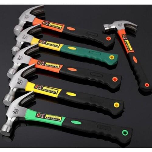 Round head plastic handle Magnetic claw hammer For woodworking and Electronic tool, mini hammer