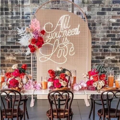 Custom All you need is love Neon Sign Light LED Wedding Neon Letter Home Decor Board Party Wedding Background Wedding Decoration