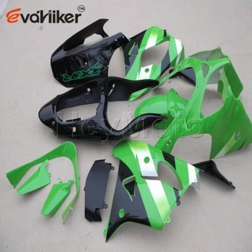 ABS Plastic fairing for ZX9R 2000 2001 green black ZX 9R 00 01 bodywork kit motorcycle panels