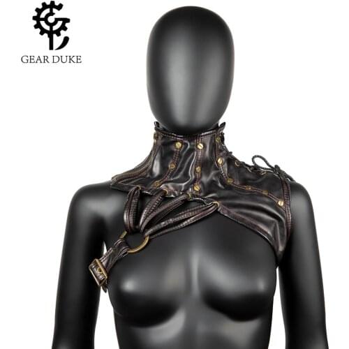 GearDuke Steampunk zipper Arm Sleeve Industrial Revolution PU Armband Arm Belt Wristband Gothic Corset Cosplay Accessories