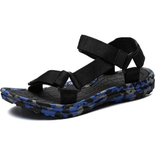 Classics Style Men Sandals Outdoor Walking Summer Anti-Slippery Beach Shoes Man Comfortable Soft Free Shipping Big Size 39-48