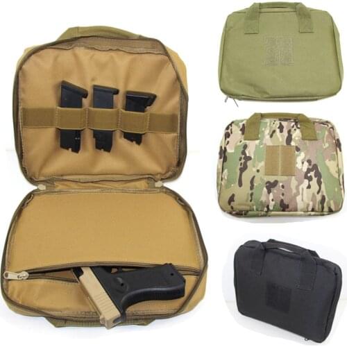 Tactical Pistol Bag Handgun Carry Case with Magazine Poiuch Portabla Airsoft Gun Revolver Holster Hunting Accessories