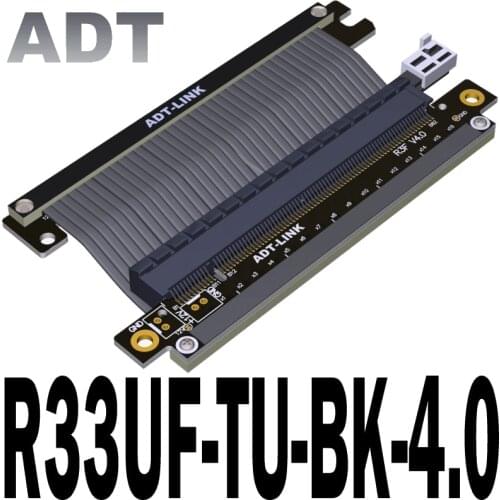 GEN4 Graphics Card Extension Cable PCI-E X16 4.0 Full Speed Stable Compatible with ITX A4 Chassis Reverse RTX3090 RX6800xt