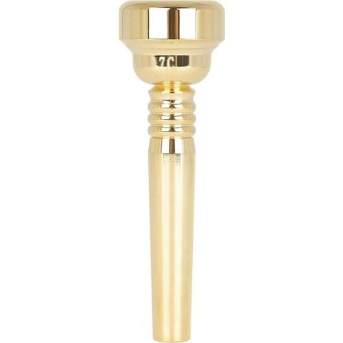 Golden Trumpet Mouthpiece, 17C Overall Brass Mouthpiece for Trumpet
