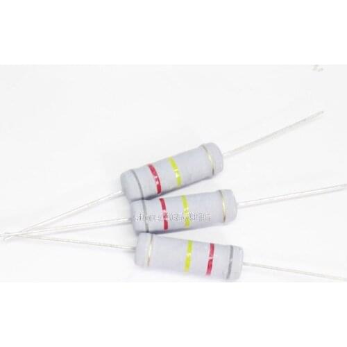 10pcs 5W 5% 1R ~ 1M 2.2R 10R 22R 47R 51R 100R 150R 470R 1K 4.7K 10K 47K 1 2.2 10 22 47 51 100 150 470 Ohm