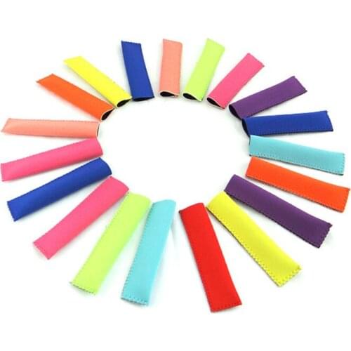 100 pcs Neoprene Popsicle Holder Freezer Icy Pole Ice Lolly Sleeve Protector Ice Block Holder Ice Cream Tools Mayitr