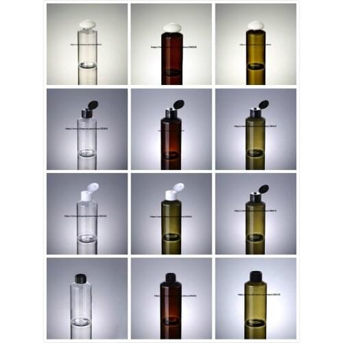 150ML GREEN/TRANSPRENT /BROWN plastic PET bottle with plastic lid for lotion/emulsion/serum/toner/water/toiler/cosmetic packing