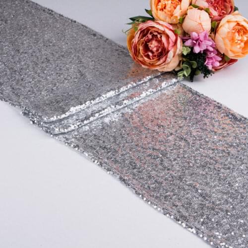 5/10pcs/lot High Quality Silver/Gold/Rose Gold Sequin Table Runner For Banquet Table Wedding Party Decoration Runners 30x275cm