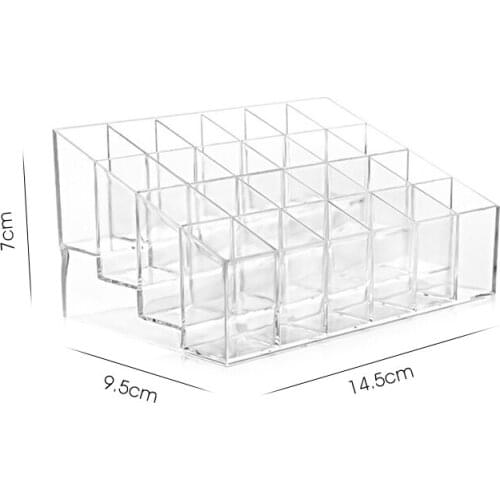 Acrylic Makeup Organizer Lipstick Display Stand Storage Box Cosmetic Box Jewelry Box Case Holder makeup organizer Fashion Tool