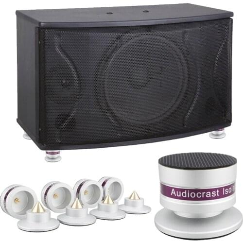 587D 4Pcs Aluminum Shockproof Spike Pads Isolation Stand Feet for audiocrast IF03S/IF03B Amplifier Speaker Turntable Player