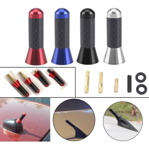 Car Roof Antenna Carbon Fiber 3.5cm Short Stubby Mast Antenna For VW Polo Passat B5 B6 B7 B8 CC GOLF Vento Arteon Replacement