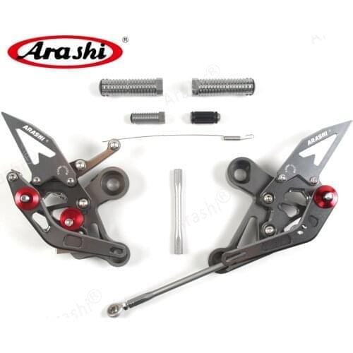 Arashi For Yamaha MT09 FZ09 2014 - 2018 CNC Adjustable Footrest Foot Rear Sets Rearsets MT FZ 09 2015 2016 2017 Quick Shifter