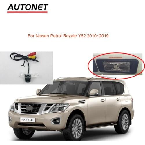 Autonet car rear view camera For Nissan Patrol Royale Y62 2010~2019 HD starlight Camera /license plate camera