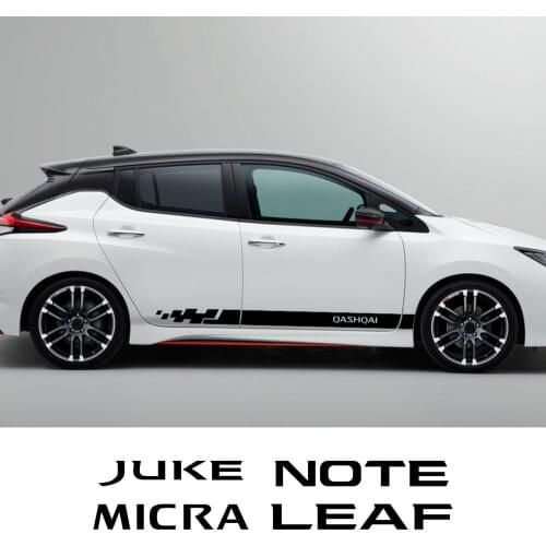 Automobile Waist Line Decals Wrap Decors Car Door Side Skirt Stickers For Nissan Qashqai J10 J11 Juke X-Trail Auto Accessories