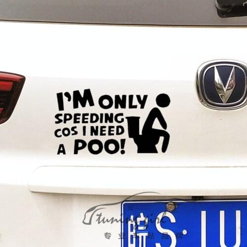 Car Stickers Waring Funny Creative Decals For Tail Rear Windshield Waterproof Vinyls Auto Tuning Styling 20x11cm D10