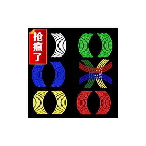 Car-styling Wheel Rim Reflective Sticker For Hyundai Santa Fe Veracruz Mistra Tucson Veloster Rohens AZERA Avante