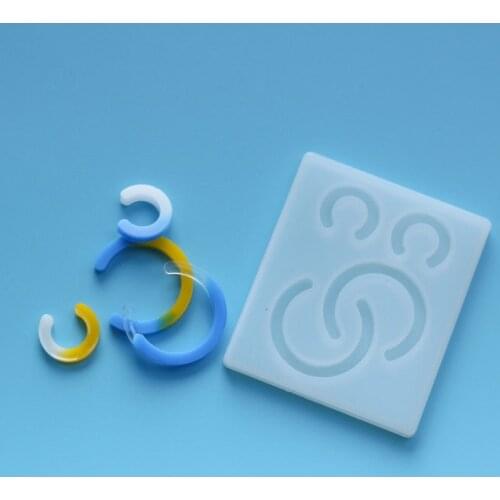 1 Piece C Letter Shaped Silicone DIY Handcraft Jewelry Molds Jewelry Accessories UV Resin Epoxy Mould