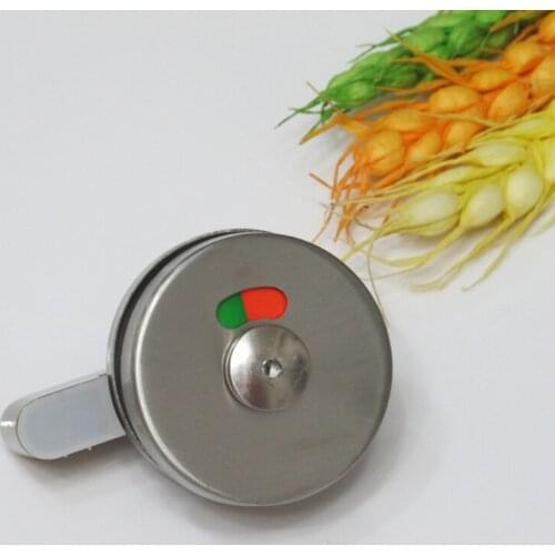Stainless steel circular indicating that the lock cut off public toilet toilet door lock partition accessories indication HM109