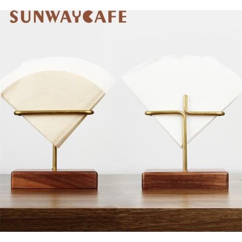 Wooden V60 Filter Paper Rack Filtering Paper Storage Holder Stand Coffee Tools Household Coffee Accessories For Barista