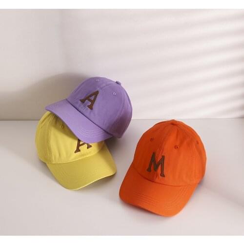 Children Baseball Cap Spring Summer Leather Letter Cap Boys Girls Hip-Hop Travel Visor Caps Korean Version Fashion Snapback Hat