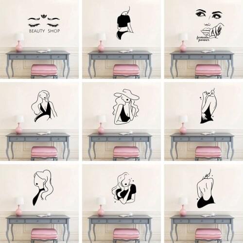 Diy cosmetology Wall Sticker Self Adhesive Vinyl Waterproof Wall Art Decal For Kids Rooms Decoration Vinyl Decals