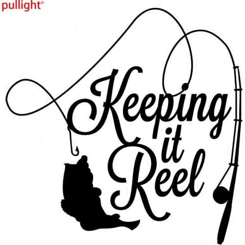 Keeping It Reel Fishing Car Sticker Motorcycle Vinyl Decal Motorcycle SUVs Bumper Car Window Laptop Car Stylings