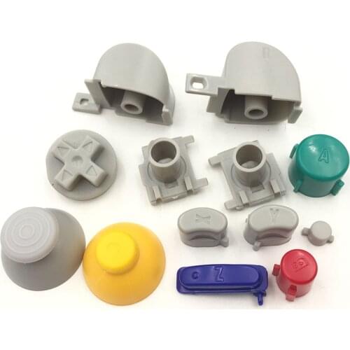 L R Right Left Trigger Buttons D-Pad Mod Kit Set for Nintendo GC GameCube Controller Thumbstick Cap Button