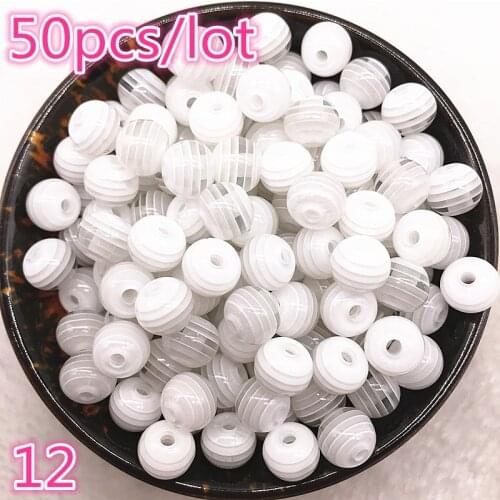 New Jewelry Transparent Resin Spacer Beads Ball Mixed Evil Eye Pattern About 50pcs 6mm 8mm #12