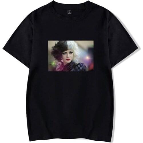 Witch Cruella Clothing Personality Boy/girl T Shirt Oversized Fashion Streetwear Tees Kids Hip Hop Cute Girl CCustom made